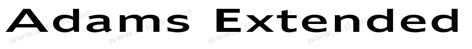 Adams Extended Bold Italic字体转换